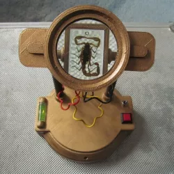 Steampunk taxidermy stand
