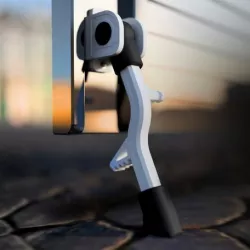 Step-on door stopper [my garage improvement]