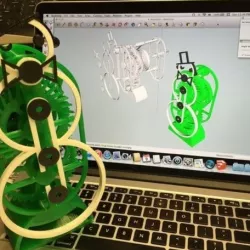 Swinging Snowman, PLA Spring Motor Style