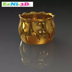 Tea Light Holder Wave