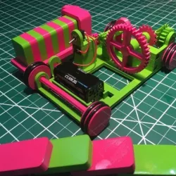 The Pink and Green Domino Machine