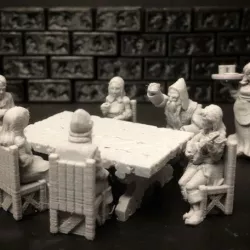 Townsfolke: Tavern Patrons (28mm/32mm scale)