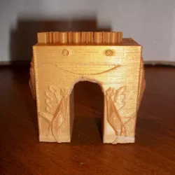 triumphal arch stratomaker with roosters