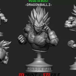 Vegeta Bust - dragonball Z