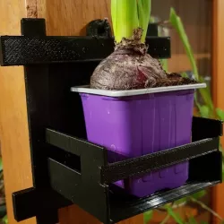 Wall painting plant carrier / flowers