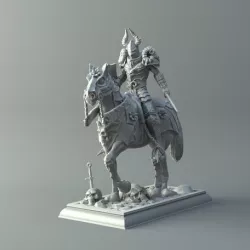 Warrior on horse - kit for 3D printing