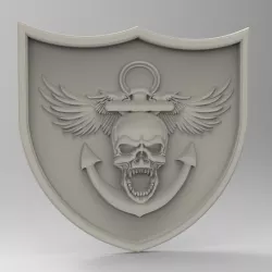 winged skull