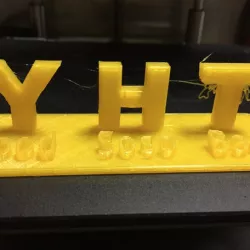 "YHT Rule" for teaching of FDM 3D printer