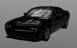 2017 Dodge Challenger - Classic Muscle Car Low-poly  3D model