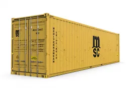 40 feet  High Cube MSC shipping container  3D model