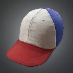 Baseball Cap 80s Retro Low-poly  3D model