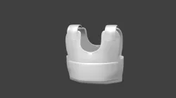 Basic Bullet Proof Jacket Low-poly  3D model