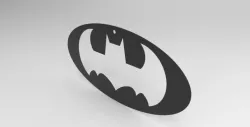 batman logo keychain