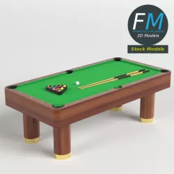 Billiard Pool Table 3D model