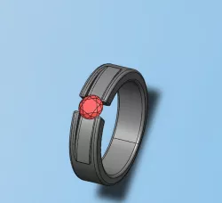 Black zicron ring