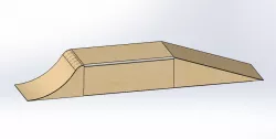 BMX - Skateboard Wood Grind Box