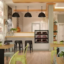 Cafe Interior 014 3D model