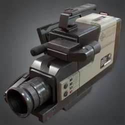 Camcorder Video Recorder 80s Low-poly  3D model