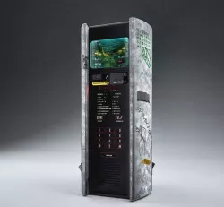Cyberpunk Public Phone Terminal 3D model
