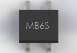 Diode bridge MB1S-MB8S, B6S, MBxS, BxS, etc. TO-269AA, MBS, SOIC-4 (by Fairchild)