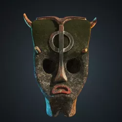 Dwarf totem Low-poly  3D model