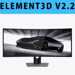 E3D - Dell UltraSharp 38 Curved Monitor U3818DW 3D model 3D model
