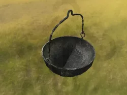 Early medieval forged cauldron Low-poly  3D model