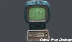 Fallout 4 Terminal Fan-Art Low-poly  3D model