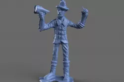 Fire Fighter Speaker Miniature Toy 3D model 3D model