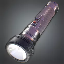 Flashlight 80s Retro Low-poly  3D model