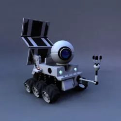 Full Rigged Planet 51 Rover 3D model 3D model