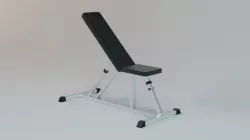 Incline Bench - Gym Equipment Low-poly  3D model