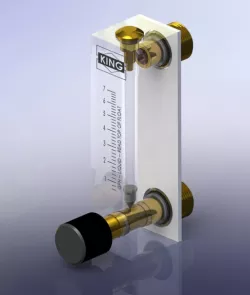 King Instrument Company 7530 Series Acrylic Flow Meter
