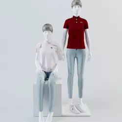 Lacoste mannequin woman pose1 3D model