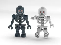 Lego Castle Skeleton Warior  Minifigure Black and White