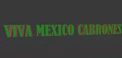 Letras Viva Mexico 3D model
