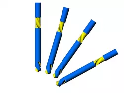 Litter collecting drill bit 