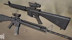 M16 A4 Low-poly  3D model