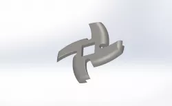 Manual meat grinder knife
