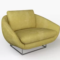 Milo Baughman Lounge Chair 3D model