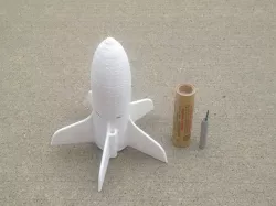 Model Rocket with Firecracker Payload