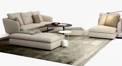 Molteni  C Sloane sofa Belsize Table Set 3D model