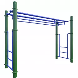 Monkey Bars-010 Double Parallel Bars 3D model