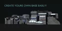 Moon Base Low-poly  3D model