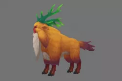  mountain guard Low-poly  3D model