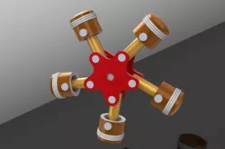 Multi-piston shaft