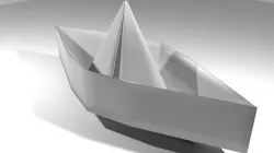Origami - Boat 3D model