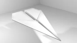 Origami - Plane 3D model