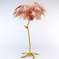 Ostrich Feather  Lamp 3D model