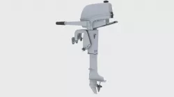 Outboard 3HP 3D model